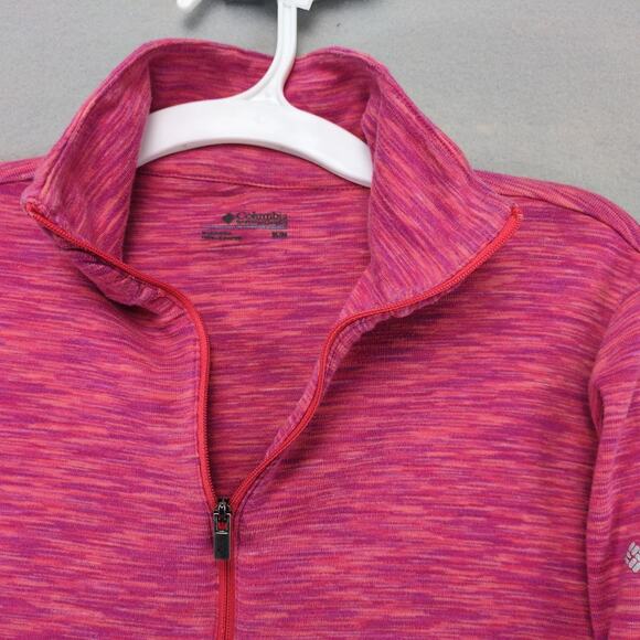 Columbia 1/4 Zip OuterSpaced Pink Pullover Women's M Activewear Top Long Sleeve - Picture 3 of 10